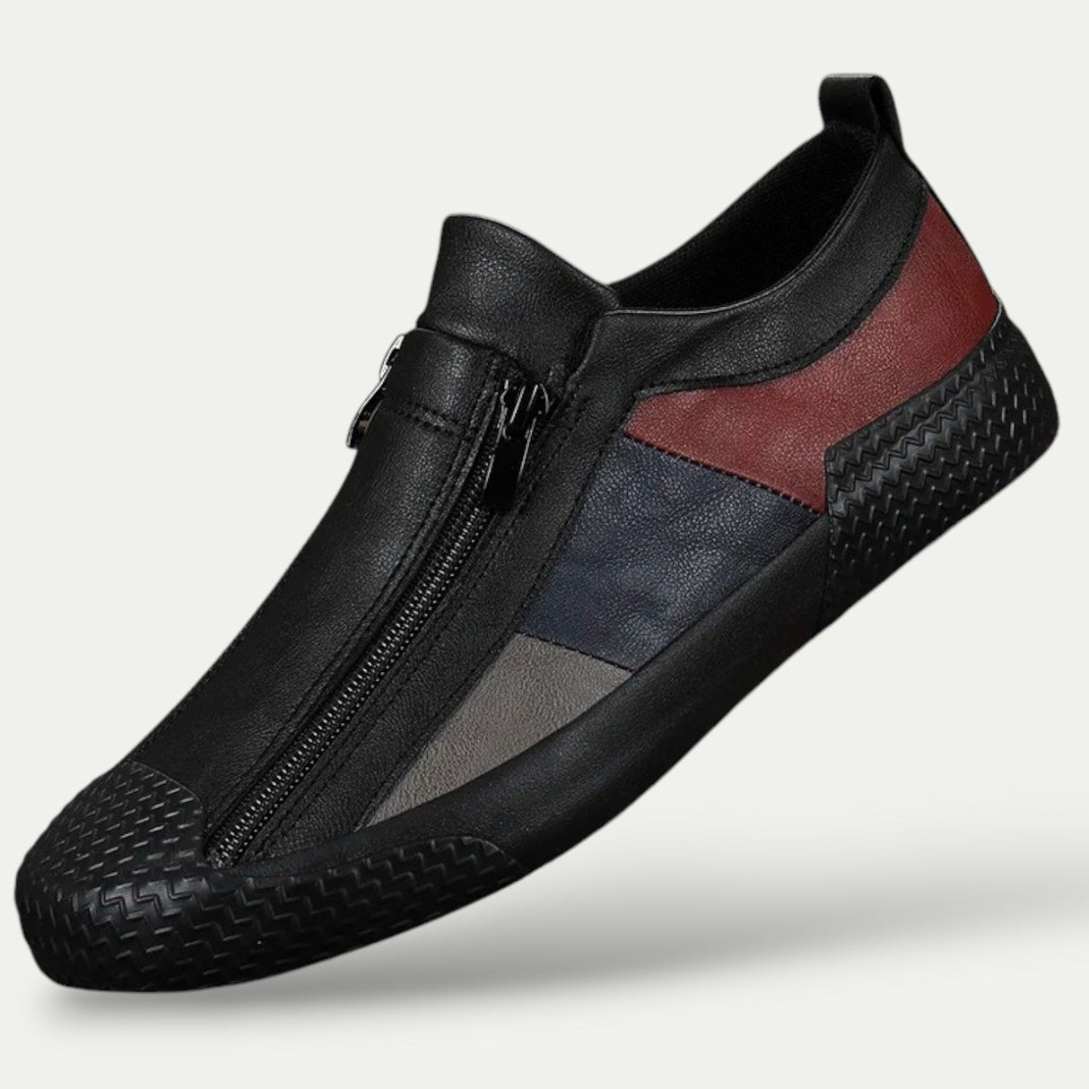 Mens Slip on Leather Sneaker