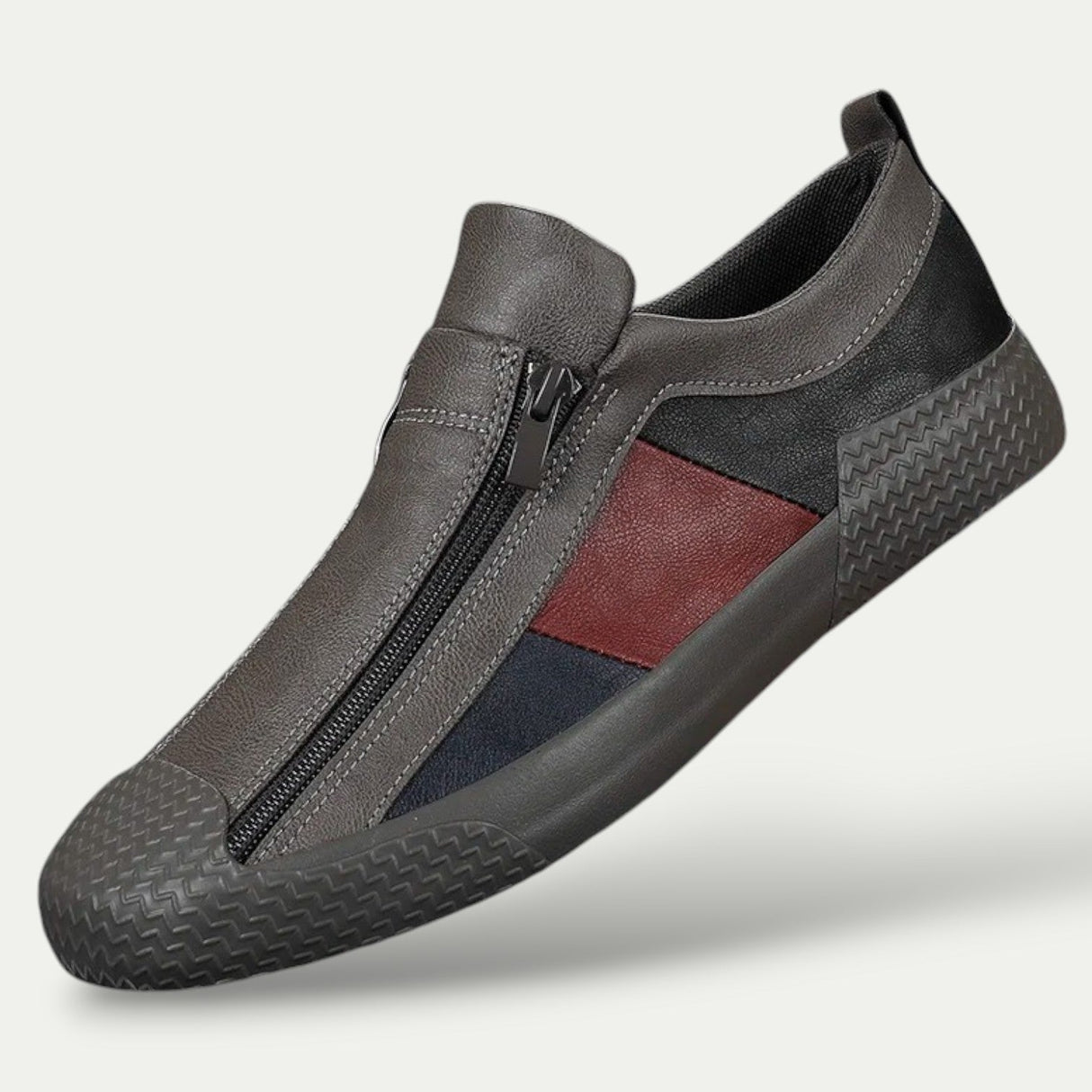 Mens Slip on Leather Sneaker