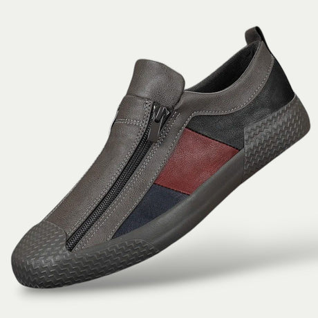 Mens Slip on Leather Sneaker
