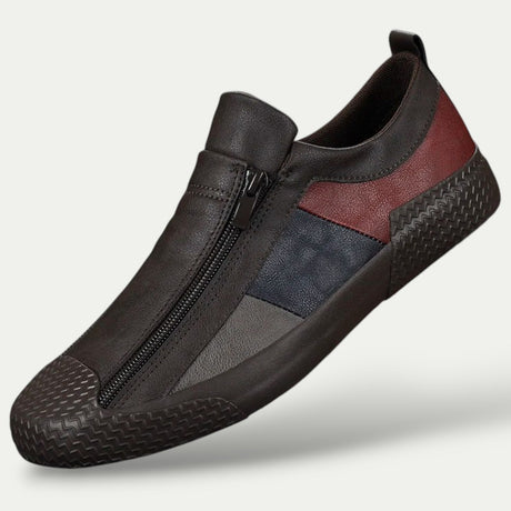 Mens Slip on Leather Sneaker