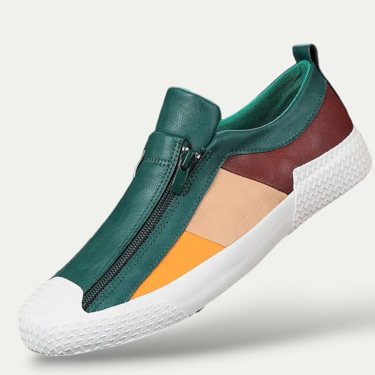 Mens Slip on Leather Sneaker