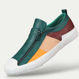 Mens Slip on Leather Sneaker