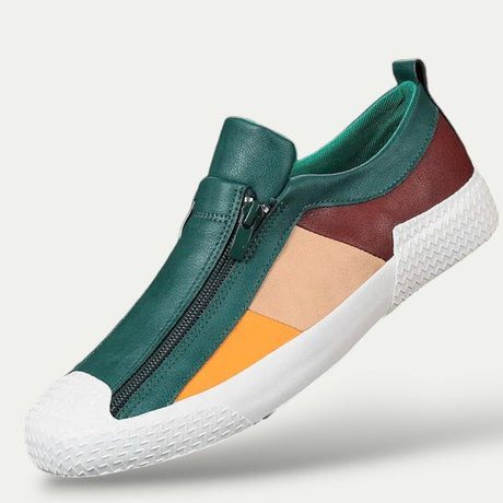 Mens Slip on Leather Sneaker
