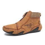 Microfiber Leather Ankle Boots for Men – Stylish & Comfortable 0