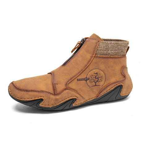 Microfiber Leather Ankle Boots for Men – Stylish & Comfortable 0