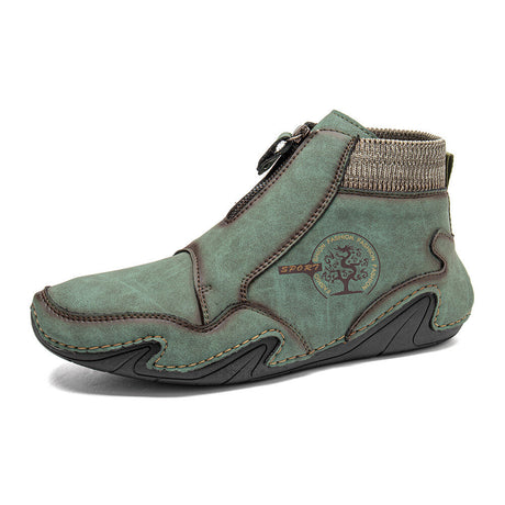 Microfiber Leather Ankle Boots for Men – Stylish & Comfortable 3