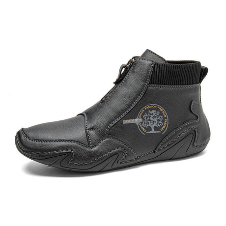 Microfiber Leather Ankle Boots for Men – Stylish & Comfortable 5