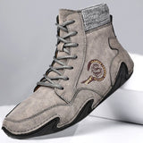 Microfiber Leather Sock Boots for Men – Comfortable & Versatile Style 1