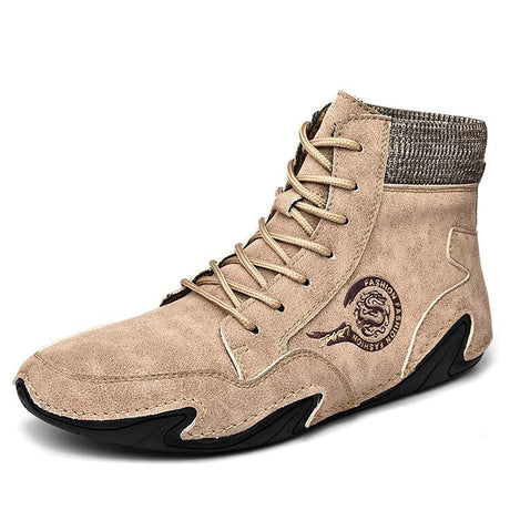 Microfiber Leather Sock Boots for Men – Comfortable & Versatile Style 3