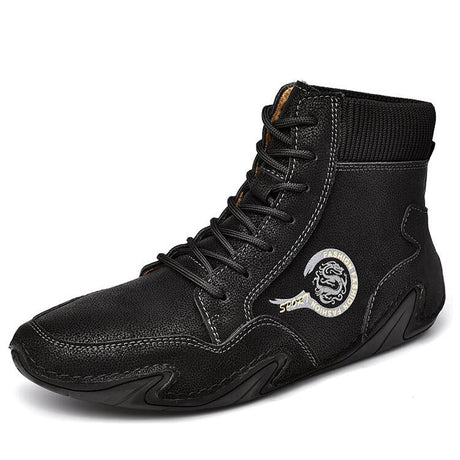 Microfiber Leather Sock Boots for Men – Comfortable & Versatile Style 4