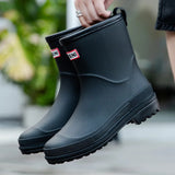 Mid-Cut Waterproof Rain Boots for Women – Stylish & Functional