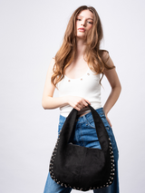 Minimalist Black Shoulder Bag for Women – Stylish & Functional Design
