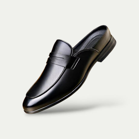 Old Money Men Leather Mules Loafers Soft Sole
