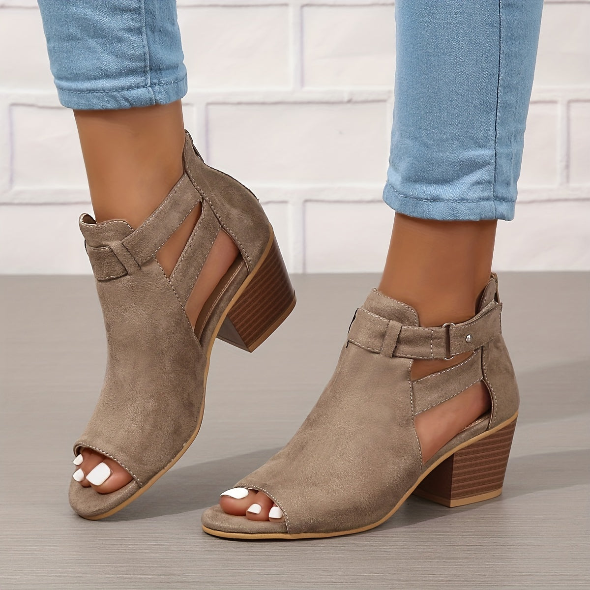 Open Toe Block Heel Sandals for Women – Stylish & Comfortable Design
