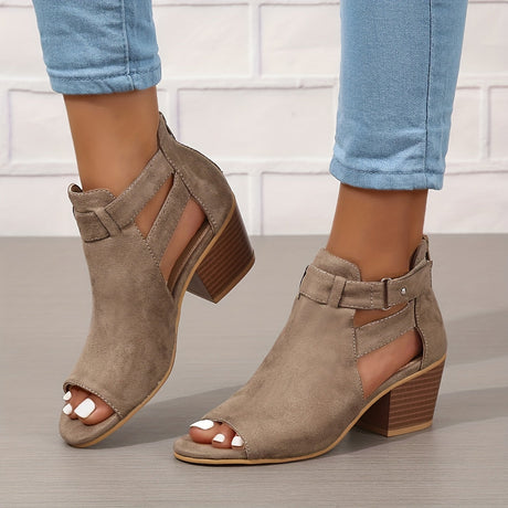 Open Toe Block Heel Sandals for Women – Stylish & Comfortable Design