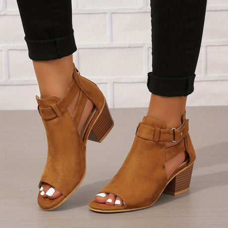 Open Toe Block Heel Sandals for Women – Stylish & Comfortable Design