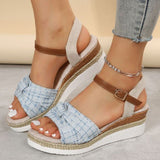 Open Toe Wedge Sandals for Women – Chic Espadrille Style & Comfortable Fit