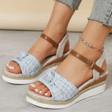 Open Toe Wedge Sandals for Women – Chic Espadrille Style & Comfortable Fit