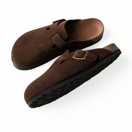 Women's Slip On Clogs with Adjustable Buckle Strap