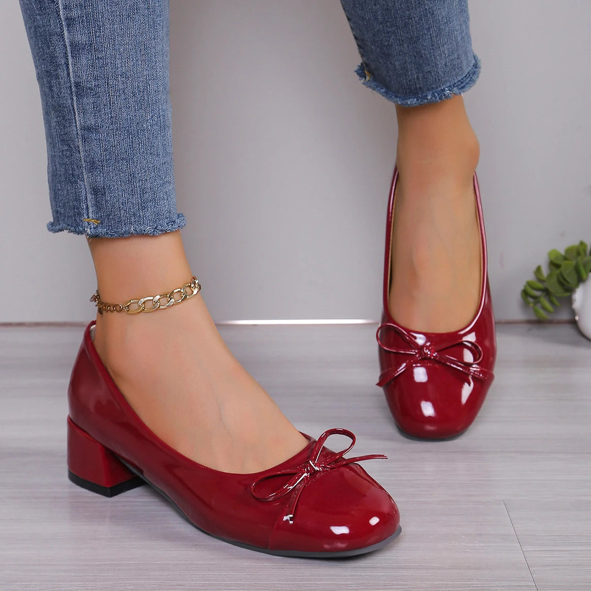 Platform Heels for Women – Elegant Bow-Knot Design & Comfortable All-Day Wear