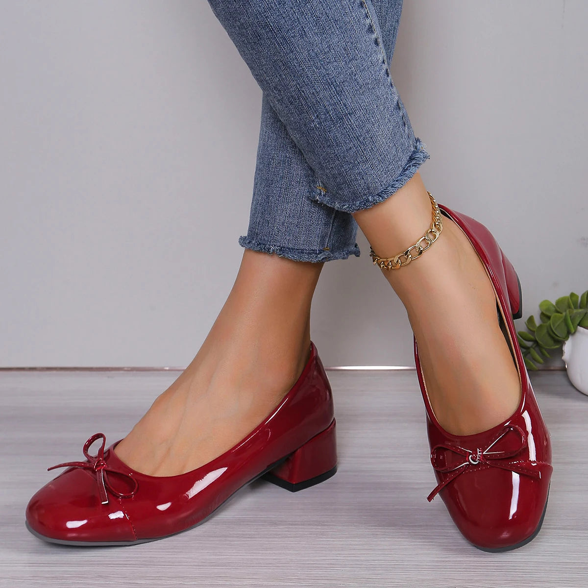Platform Heels for Women – Elegant Bow-Knot Design & Comfortable All-Day Wear