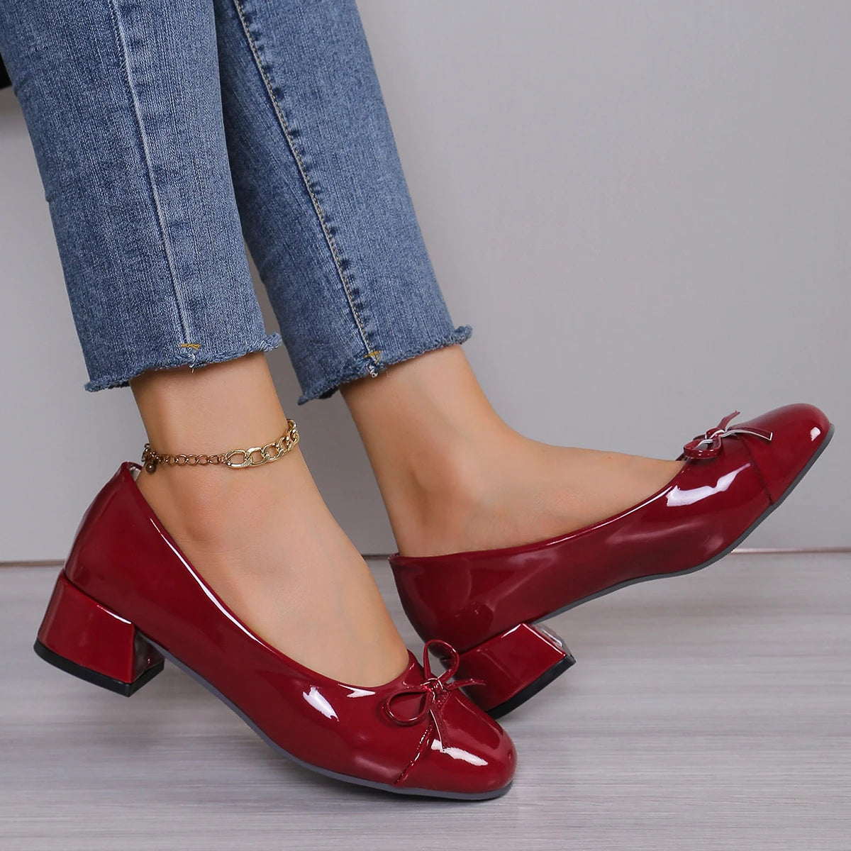 Platform Heels for Women – Elegant Bow-Knot Design & Comfortable All-Day Wear