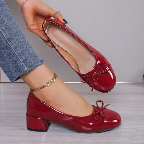 Platform Heels for Women – Elegant Bow-Knot Design & Comfortable All-Day Wear