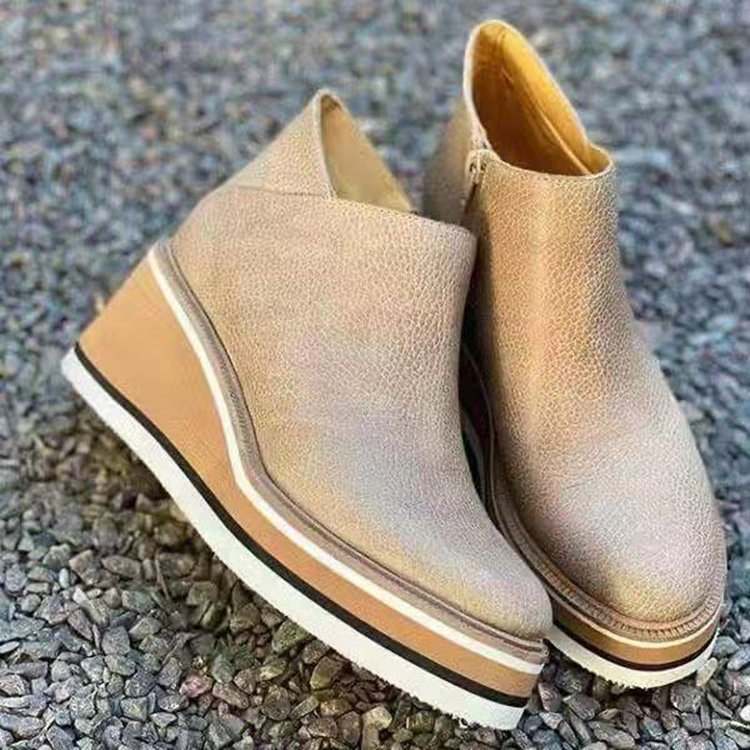 Platform Wedge Ankle Boots for Women – Stylish & Comfortable