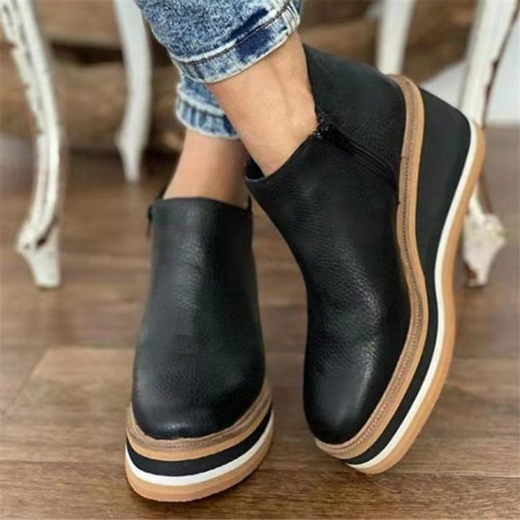 Platform Wedge Ankle Boots for Women – Stylish & Comfortable