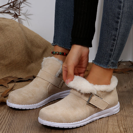 Plush Fur Short Boots for Women – Cozy & Stylish Comfort