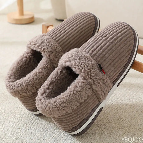 Plush Indoor Slippers for Men – Cozy & Non-Slip Comfort