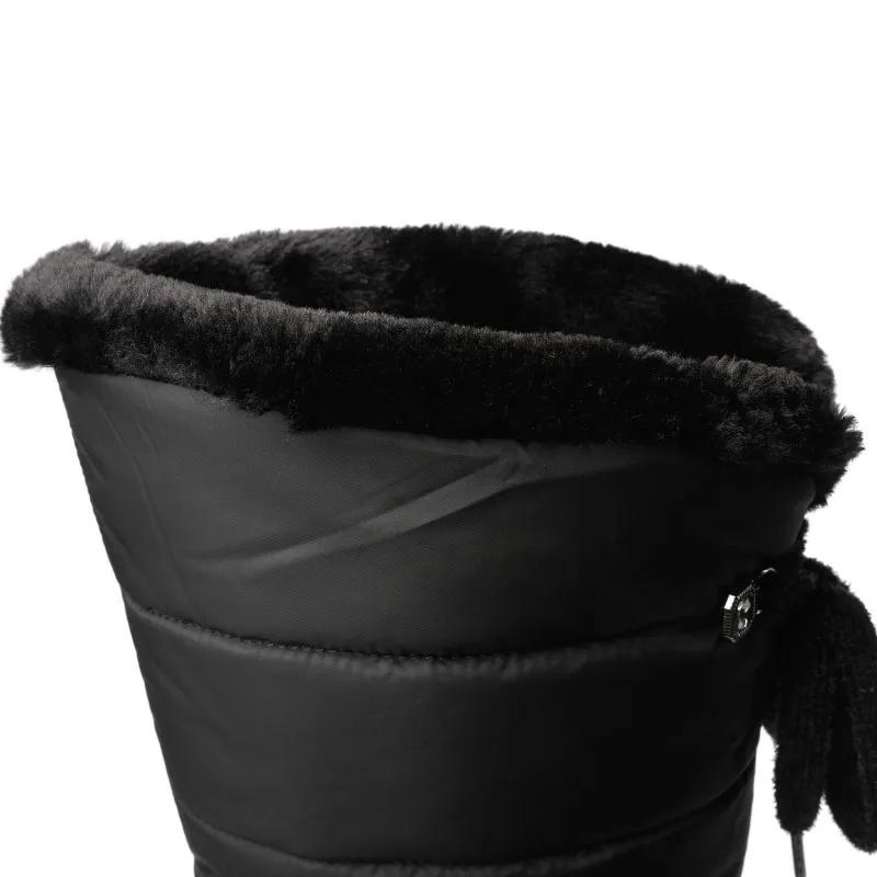 Plush Lace-Up Winter Boots for Women – Cozy & Stylish
