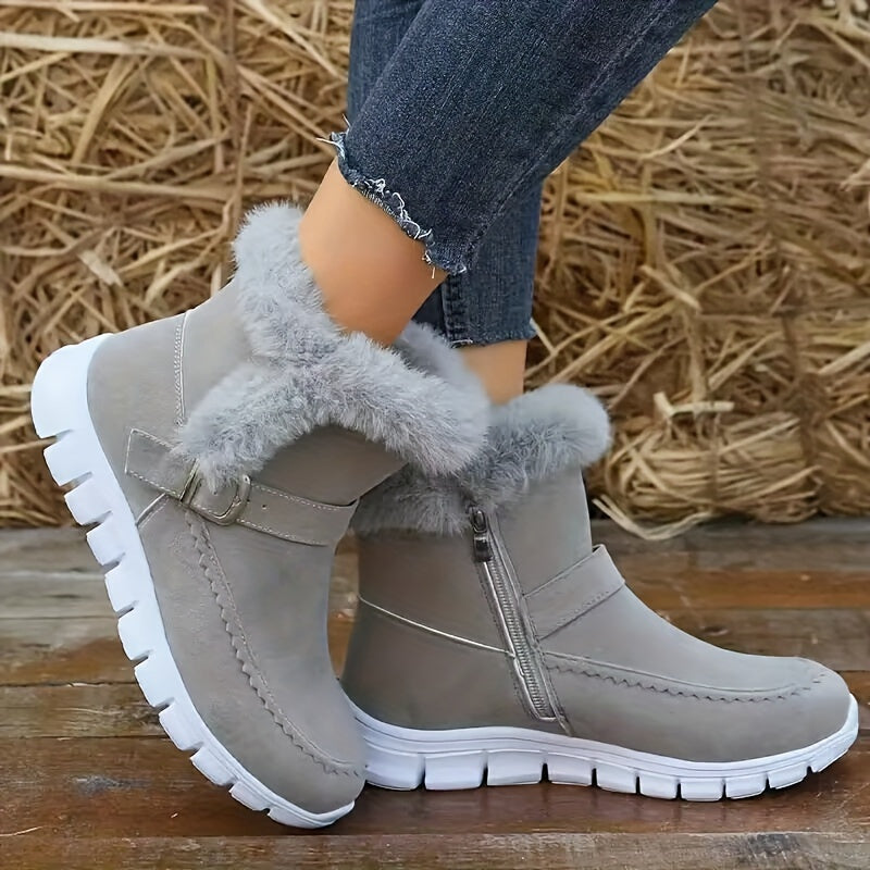 Plush Winter Snow Boots for Women – Stylish & Comfortable