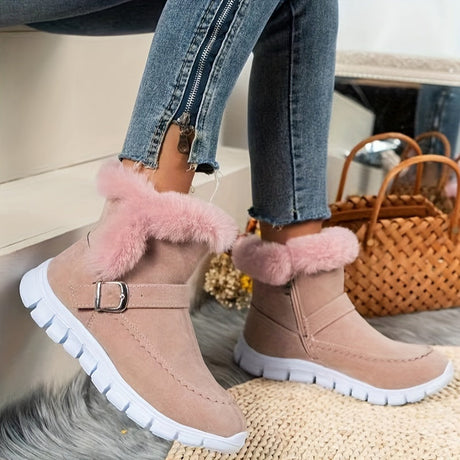 Plush Winter Snow Boots for Women – Stylish & Comfortable