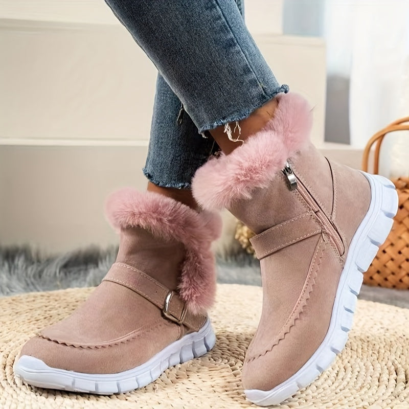 Plush Winter Snow Boots for Women – Stylish & Comfortable