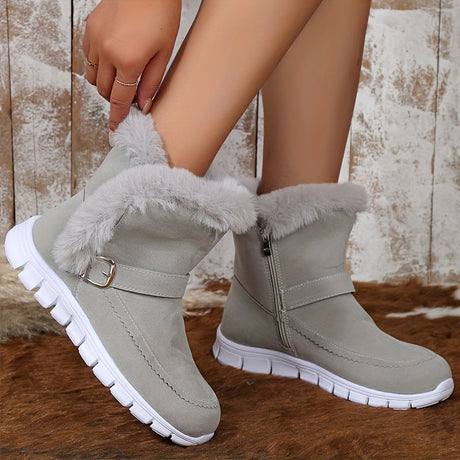 Plush Winter Snow Boots for Women – Stylish & Comfortable