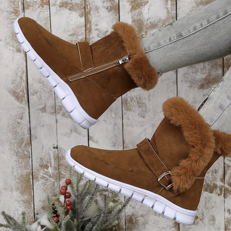 Plush Winter Snow Boots for Women – Stylish & Comfortable