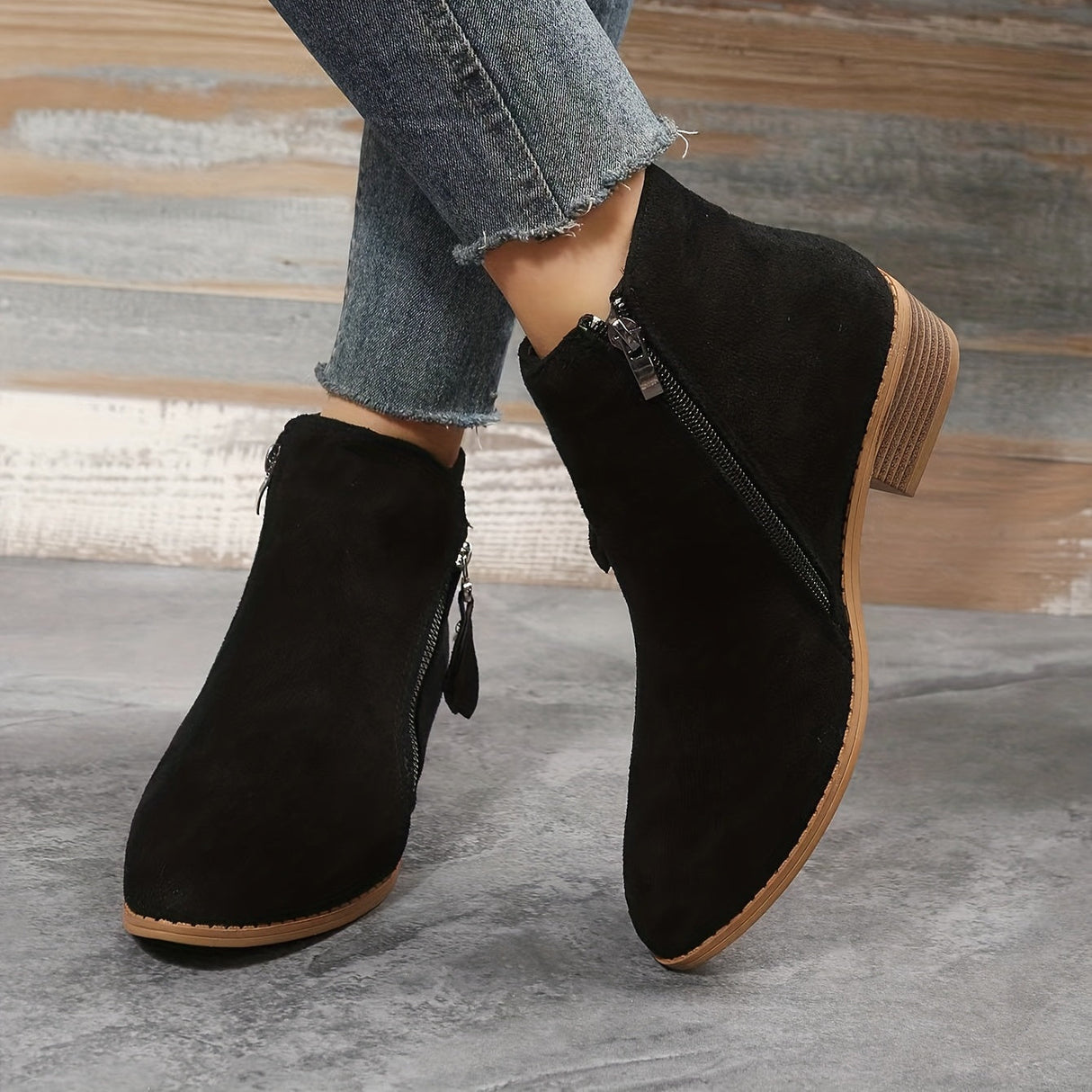 Pointed Black Ankle Boots for Women – Elegant & Versatile Style