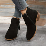 Pointed Black Ankle Boots for Women – Elegant & Versatile Style