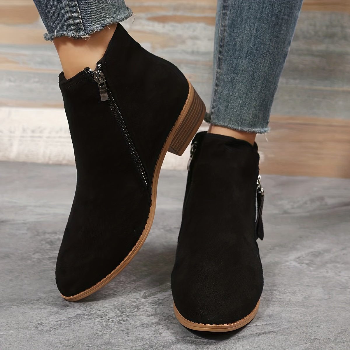 Pointed Black Ankle Boots for Women – Elegant & Versatile Style