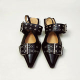 Pointed Sandals for Women – Bold & Stylish Design with Wide Buckle Straps