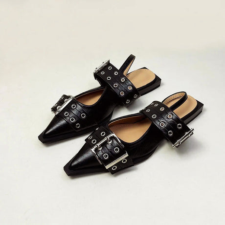 Pointed Sandals for Women – Bold & Stylish Design with Wide Buckle Straps