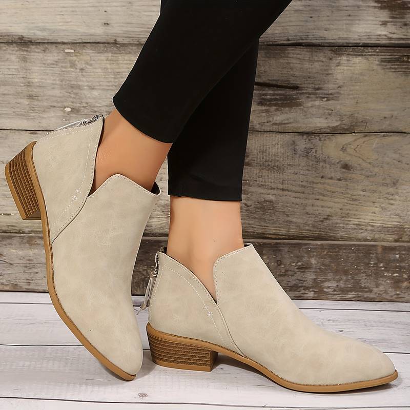 Pointed Toe Black Ankle Boots for Women – Stylish & Versatile Booties