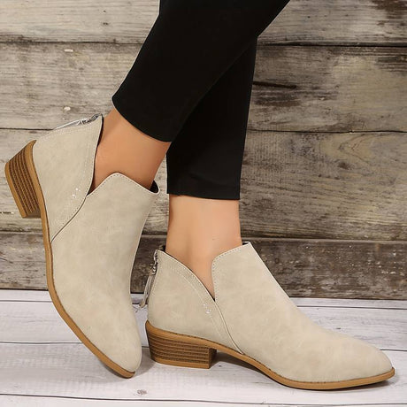 Pointed Toe Black Ankle Boots for Women – Stylish & Versatile Booties