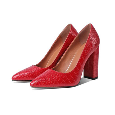 Pointed-Toe Block Heel Pumps for Women – Elegant & Comfortable