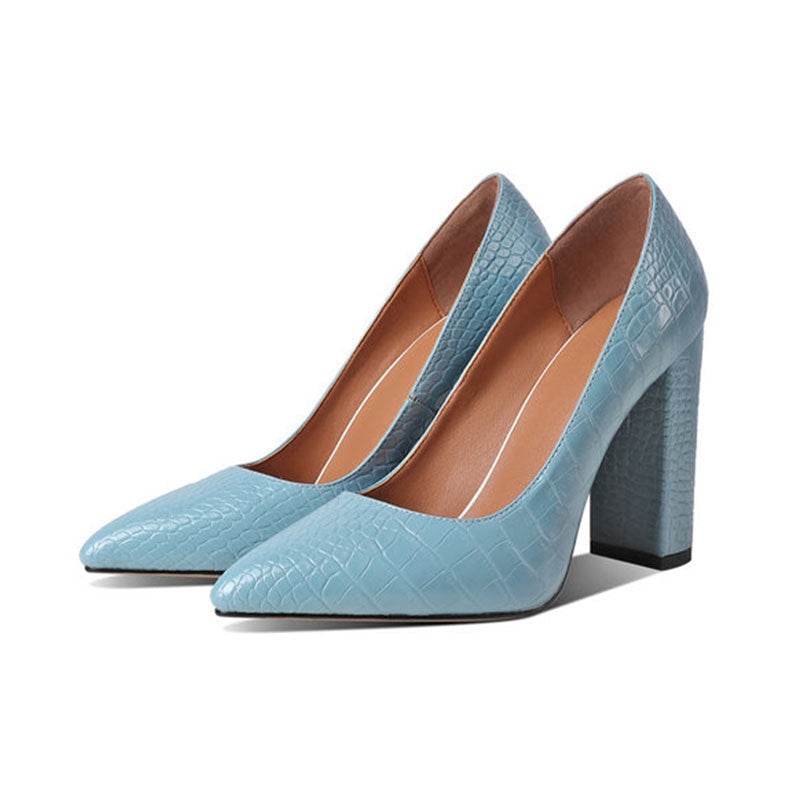 Pointed-Toe Block Heel Pumps for Women – Elegant & Comfortable