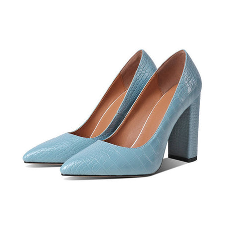 Pointed-Toe Block Heel Pumps for Women – Elegant & Comfortable