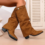 Pointed Toe Knee High Boots for Women – Stylish & Comfortable Black Design