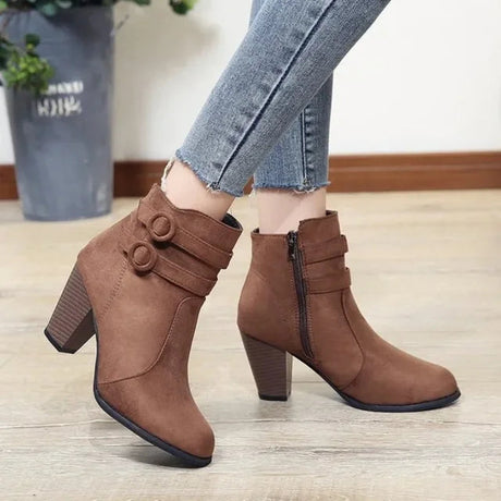 Retro Ankle Boots for Women – Timeless Elegance & Comfort