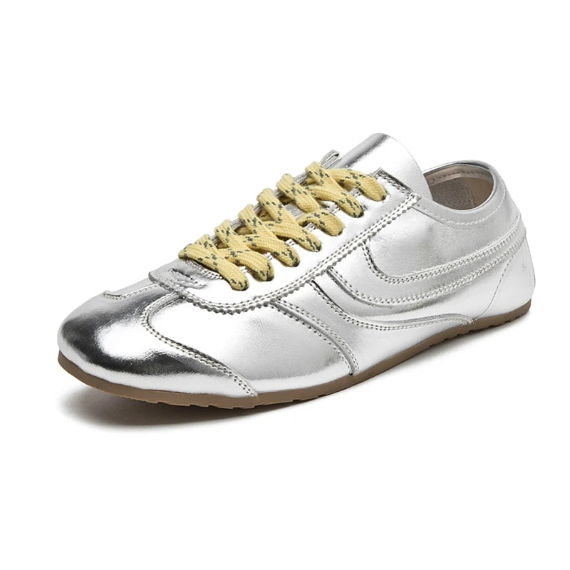 Retro Lace-Up Sneakers for Women – Stylish & Versatile